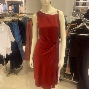 NWT | NIC + ZOE One-Shoulder Dress – Elegant Burgundy (Milano Red), Size 4